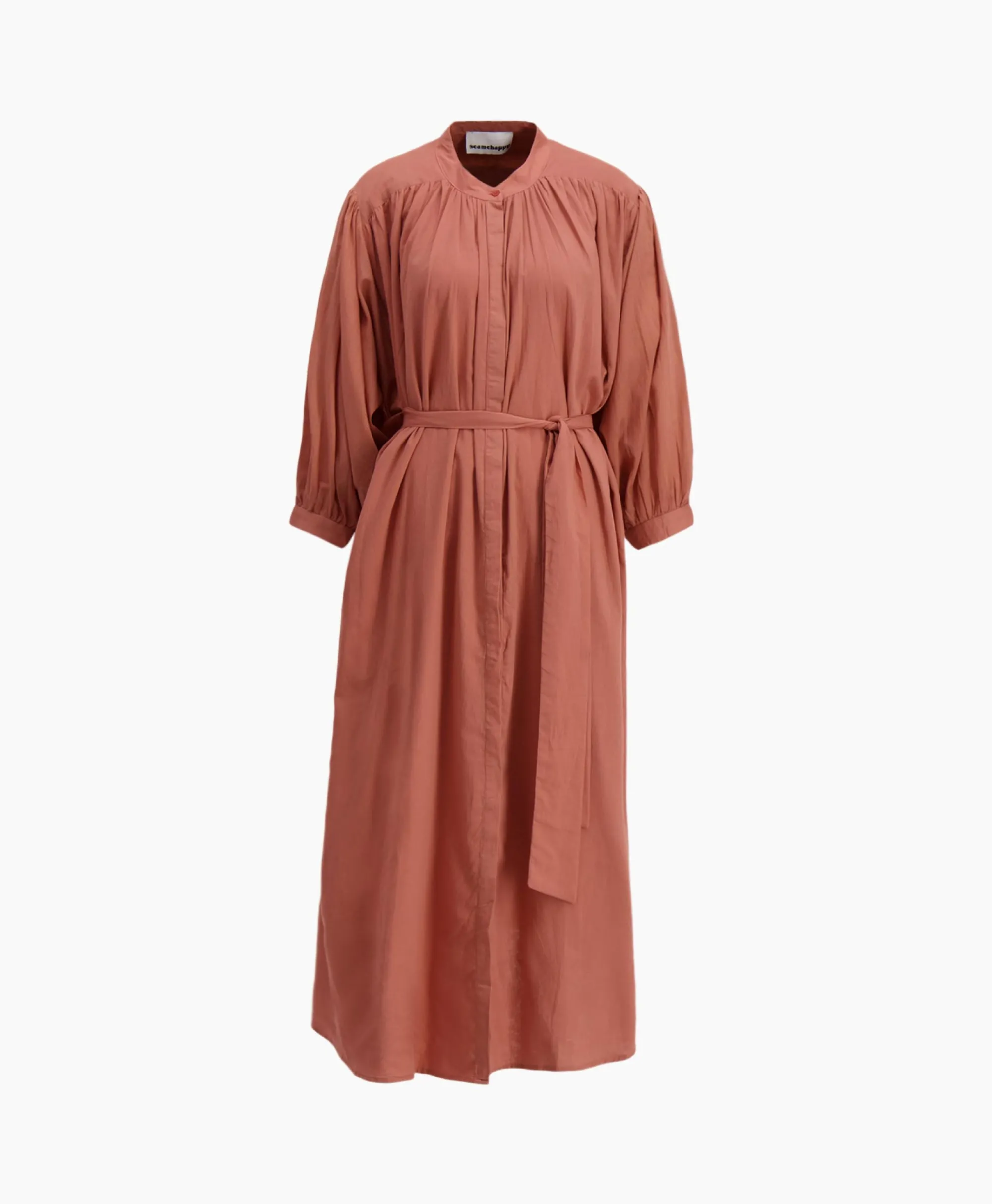 Sea Me Happy Maxi Jurk Balloon Long Double Layered Bruin*Dames Jurken