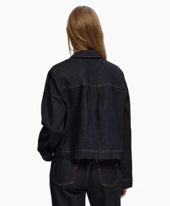 Selected Femme Jack Lisa Boxy Denim Jacket D2 Donker Blauw*Dames Jassen