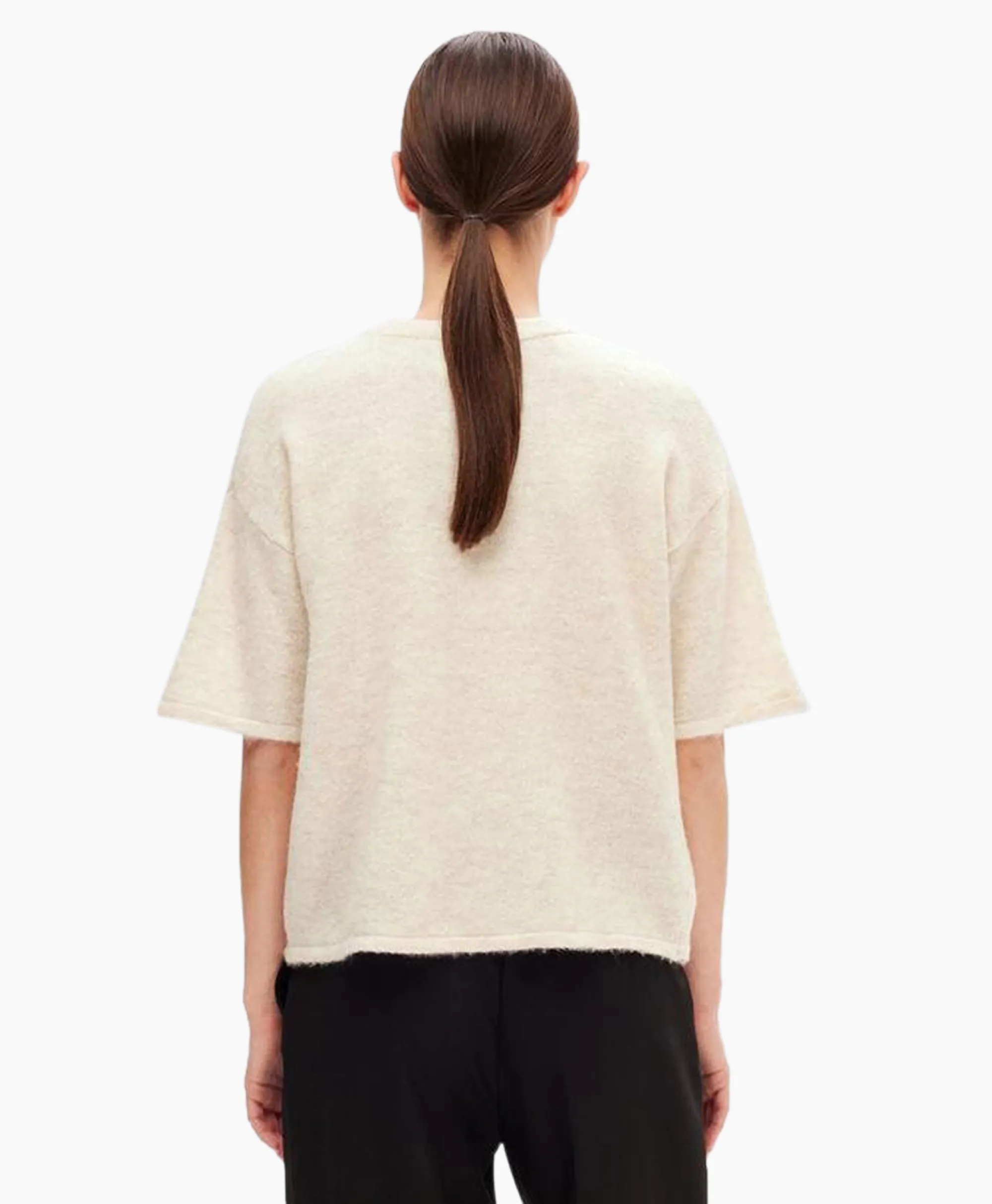 Selected Femme Pullover Maline-Liliana 2/4 Knit O-Neck N Beige*Dames Truien