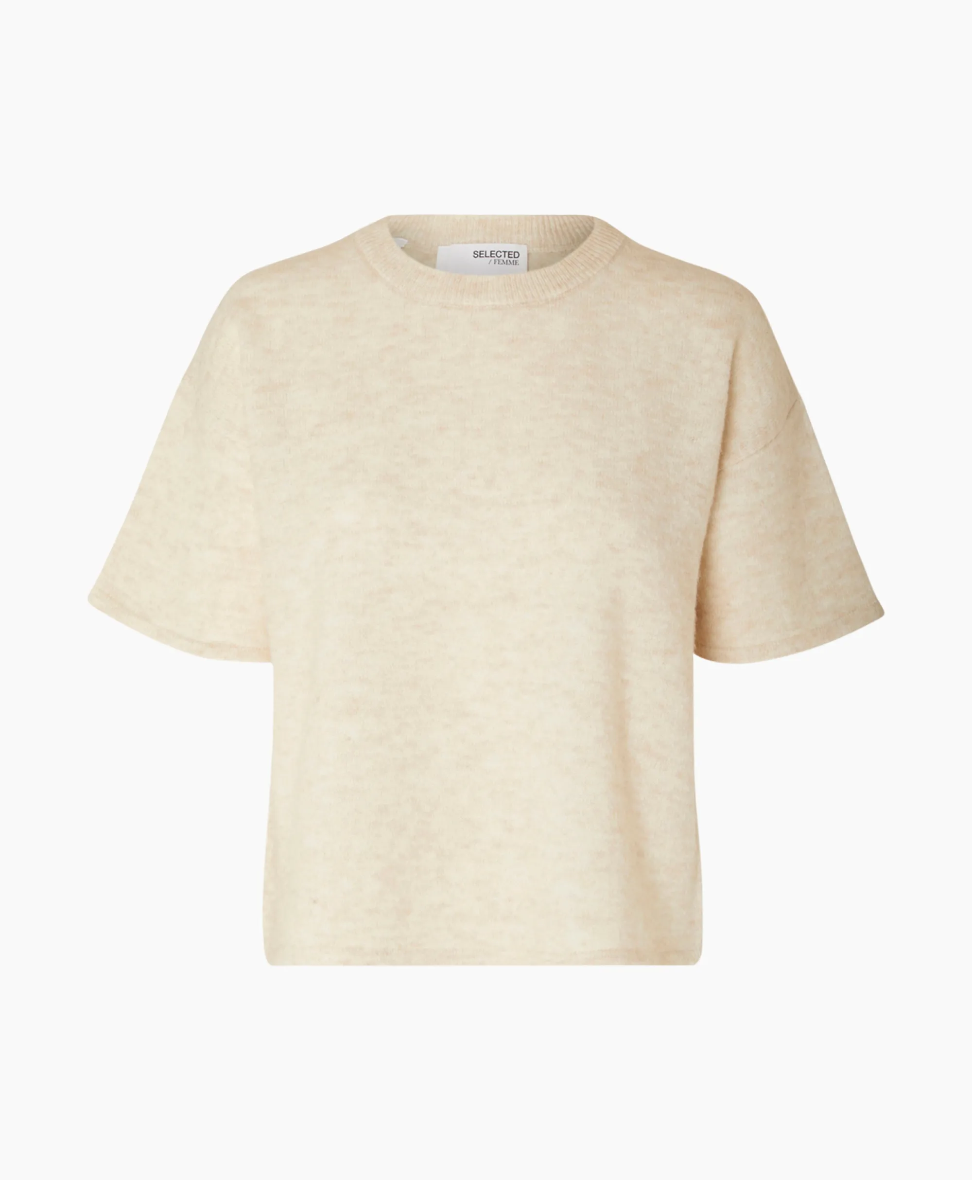 Selected Femme Pullover Maline-Liliana 2/4 Knit O-Neck N Beige*Dames Truien