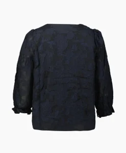 Selected Femme Top Cathi-Sadie 3/4 Ff Donker Blauw*Dames T-Shirts & Tops