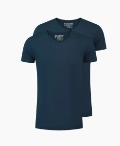 Slater T-Shirt 6610 Donker Blauw*Heren T-Shirts