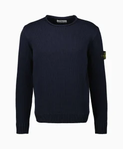 Stone Island Pullover 538B6 Donker Blauw*Heren Truien