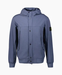 Stone Island Softshell Jas 40227 Donker Blauw*Heren Jassen