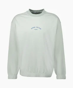 Stone Island Sweater 652X2 Licht Blauw*Heren Truien