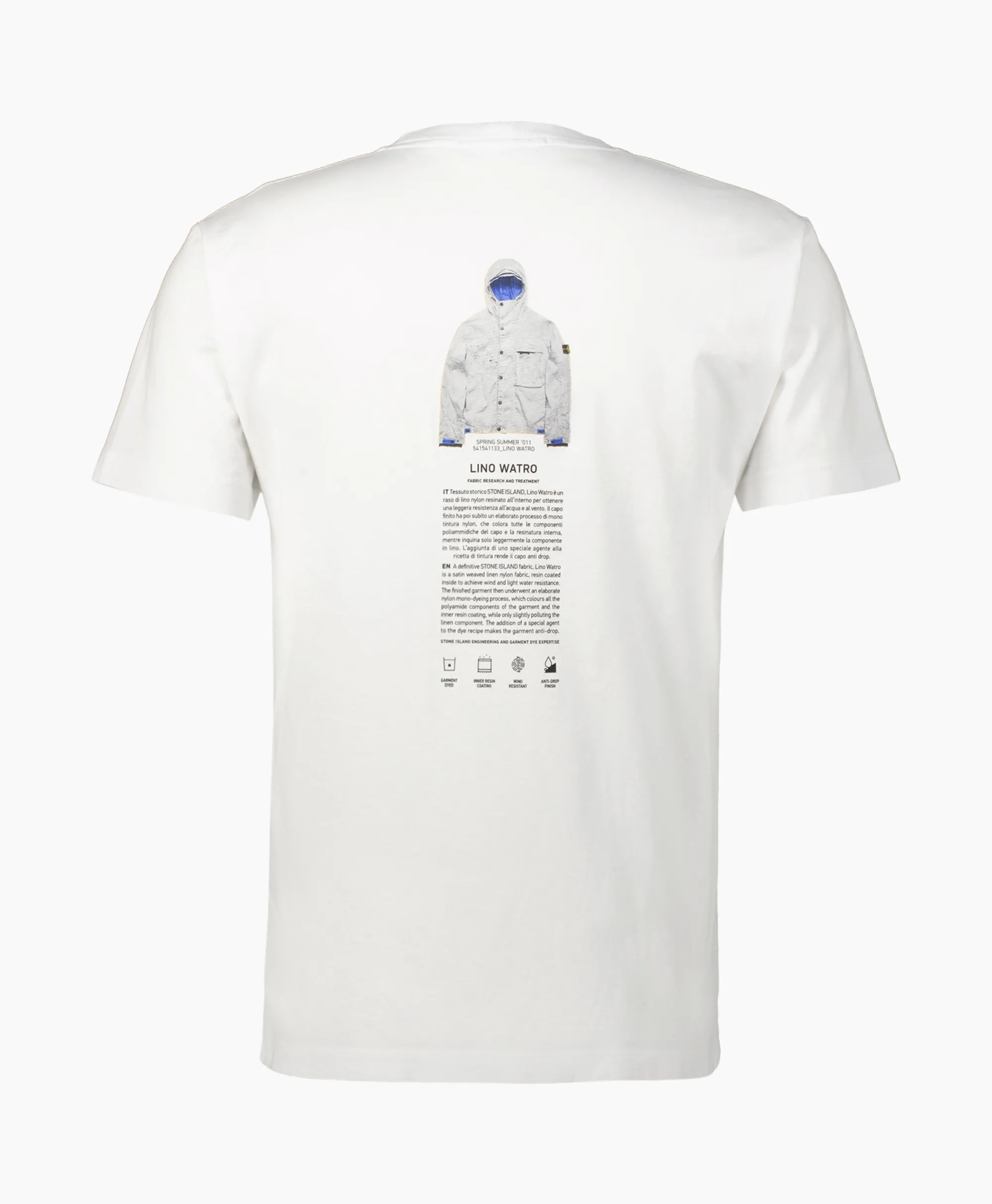 Stone Island T-Shirt 2Ns91 Wit*Heren T-Shirts