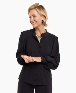 Studio Anneloes Blouse Nellie Zwart Dessin*Dames Blouses