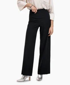 Studio Anneloes Broek Alex Bonded Mesh Trousers Zwart Dessin*Dames Broeken