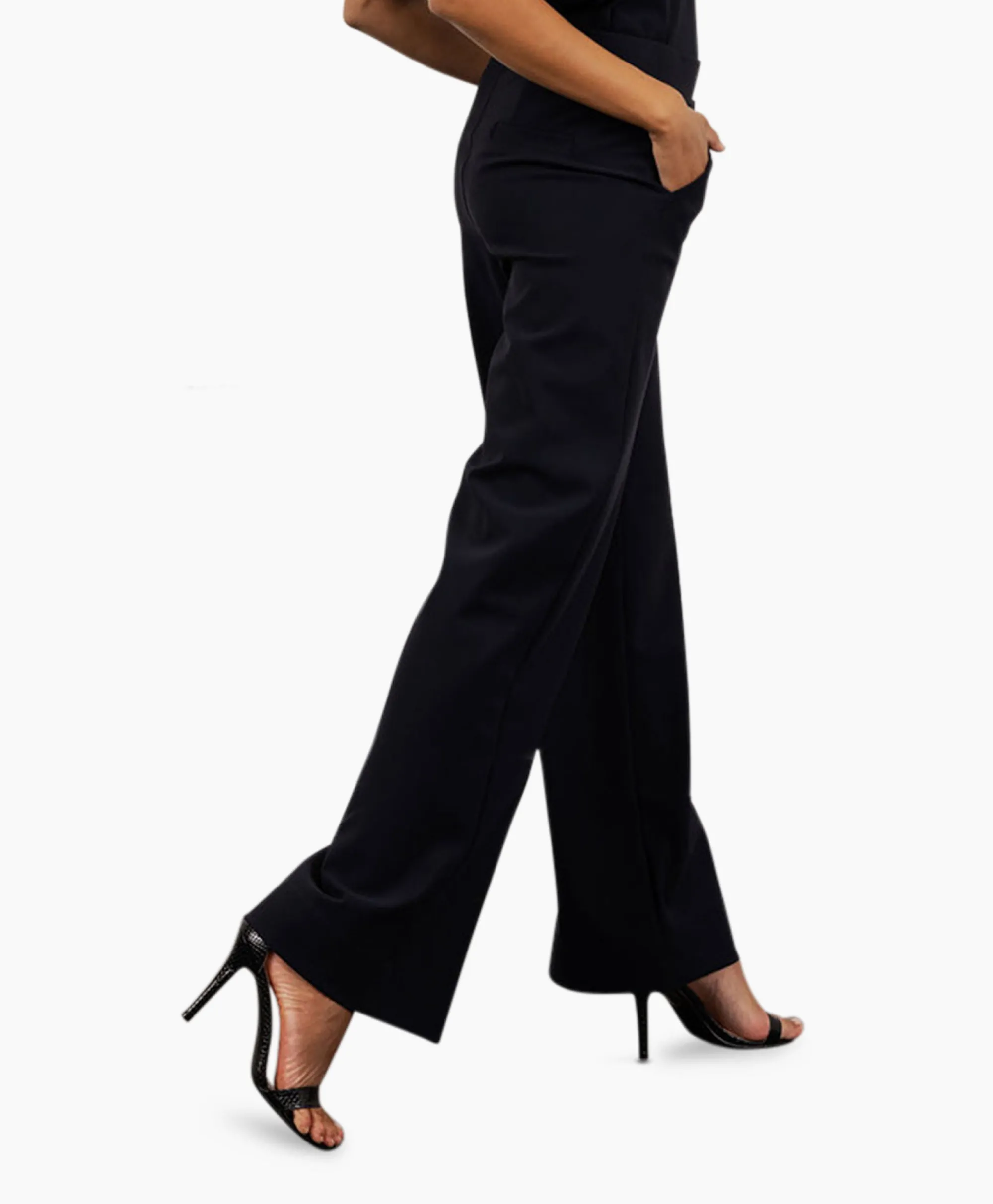 Studio Anneloes Broek Lexie Bonded Donker Blauw*Dames Broeken