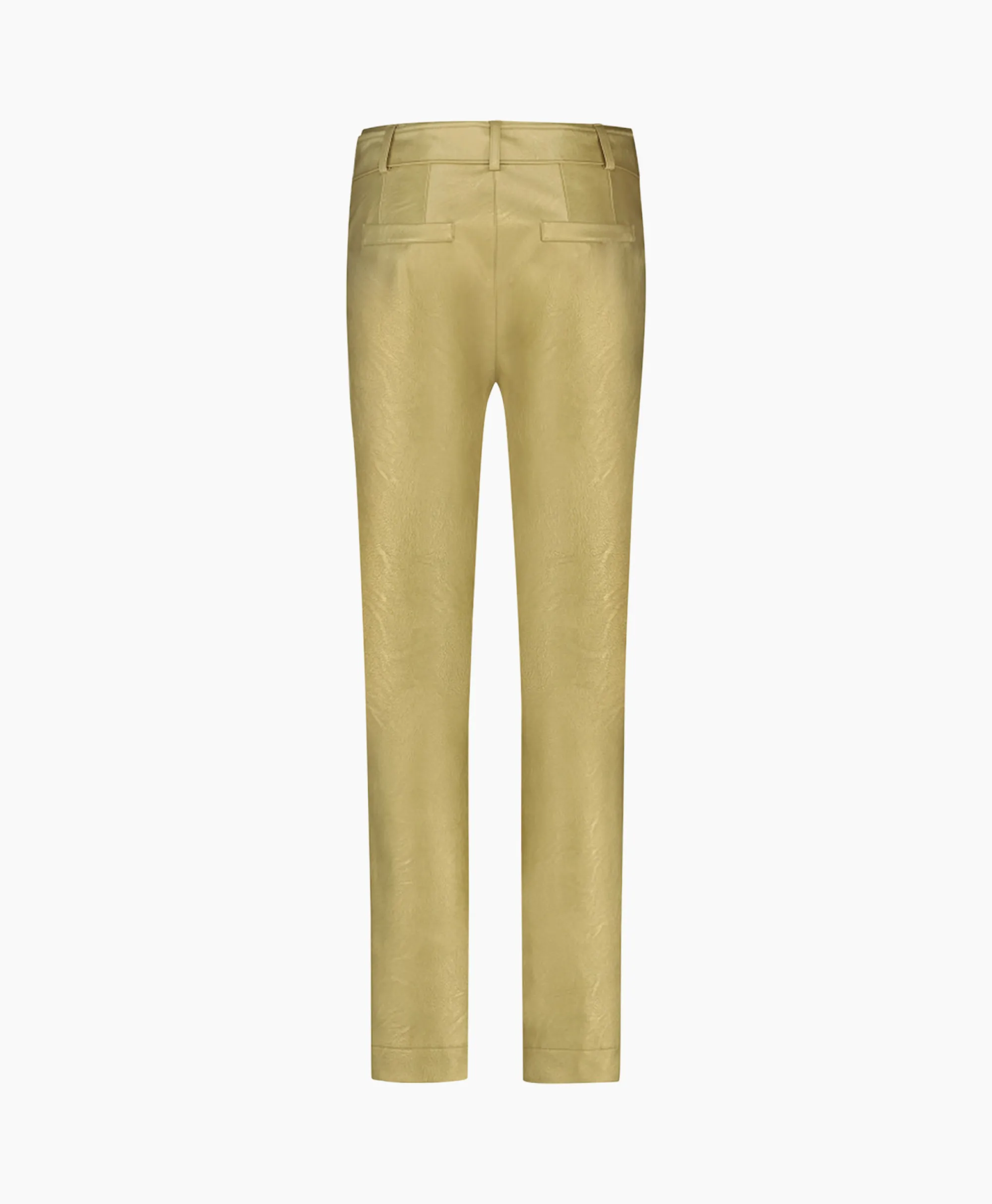 Studio Anneloes Broek Mita Faux Leather Trousers Goud*Dames Broeken