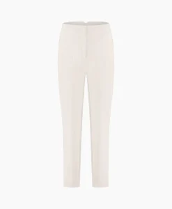 Studio Anneloes Broek Nine Shiny Bonded Trousers Off White*Dames Broeken