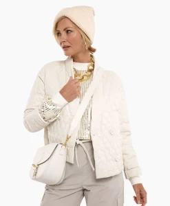 Studio Anneloes Jack James Quilted Leather Jacket Off White*Dames Jassen