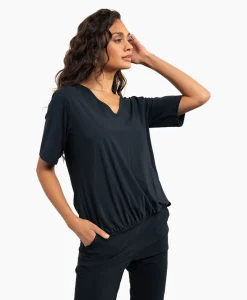 Studio Anneloes Top & T-Shirt Vicky Shirt Donker Blauw*Dames T-Shirts & Tops