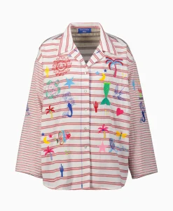 Susanna Blu Blouse Gardenia Gb7 Off White*Dames Blouses