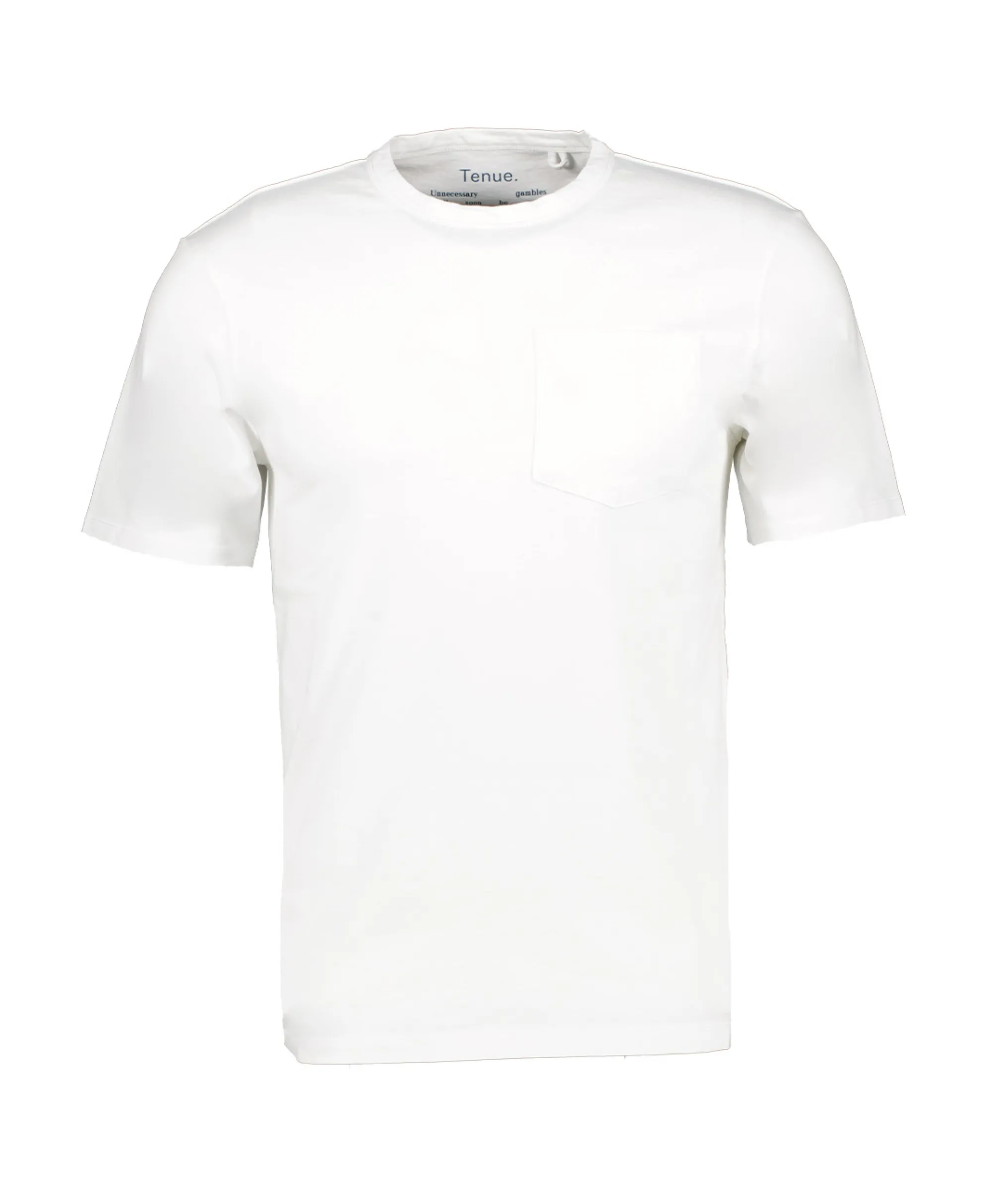 Tenue. T-Shirt Korte Mouw John Wit*Heren T-Shirts