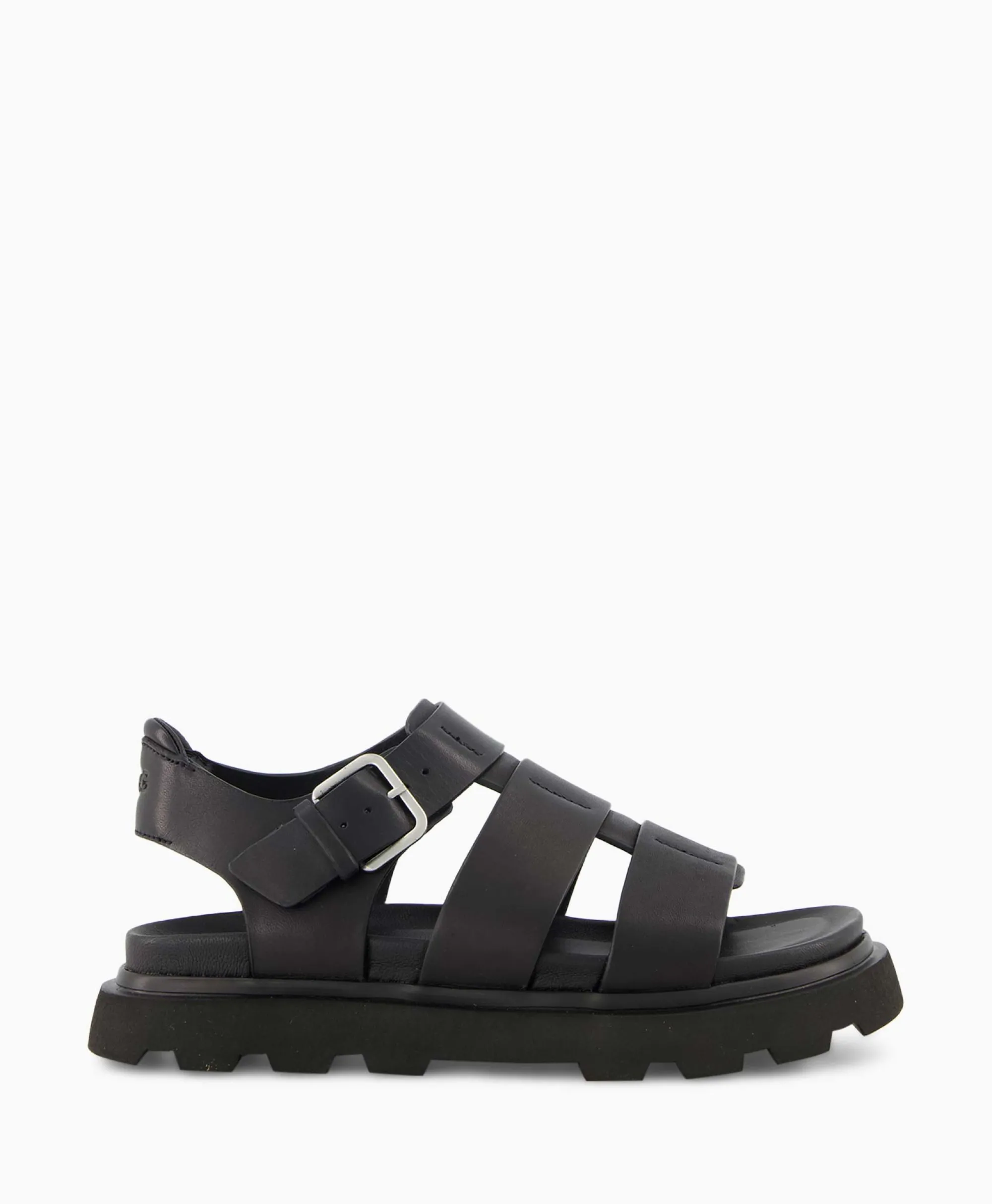 Ugg Sandaal Zonder Hak Capitelle Strap Zwart*Dames Sandalen