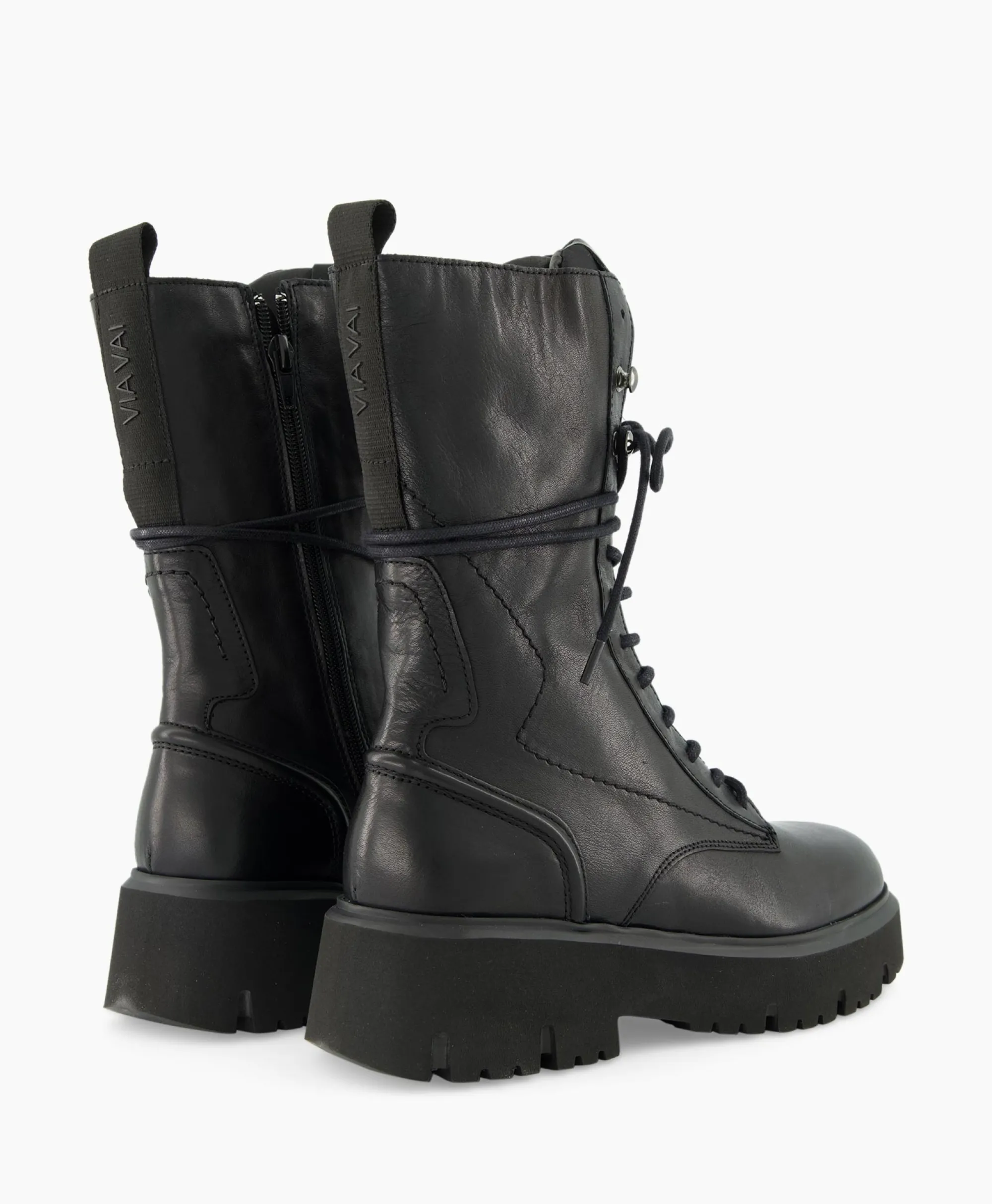 Via Vai Enkellaars Ziva Rave Zwart*Dames Laarzen