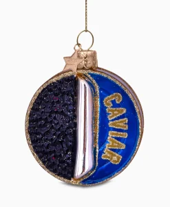 Vondels Kerstbal Potje Kaviaar Blauw*Lifestyle Lifestyle