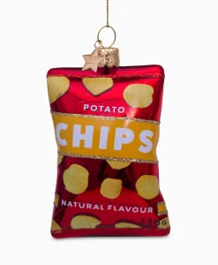 Vondels Kerstbal Naturel Chips Rood*Lifestyle Lifestyle