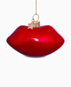 Vondels Kerstbal Lippen Rood*Lifestyle Lifestyle