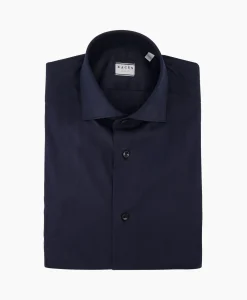 Xacus Tailor Fit Shirt Donker Blauw*Heren Overhemden