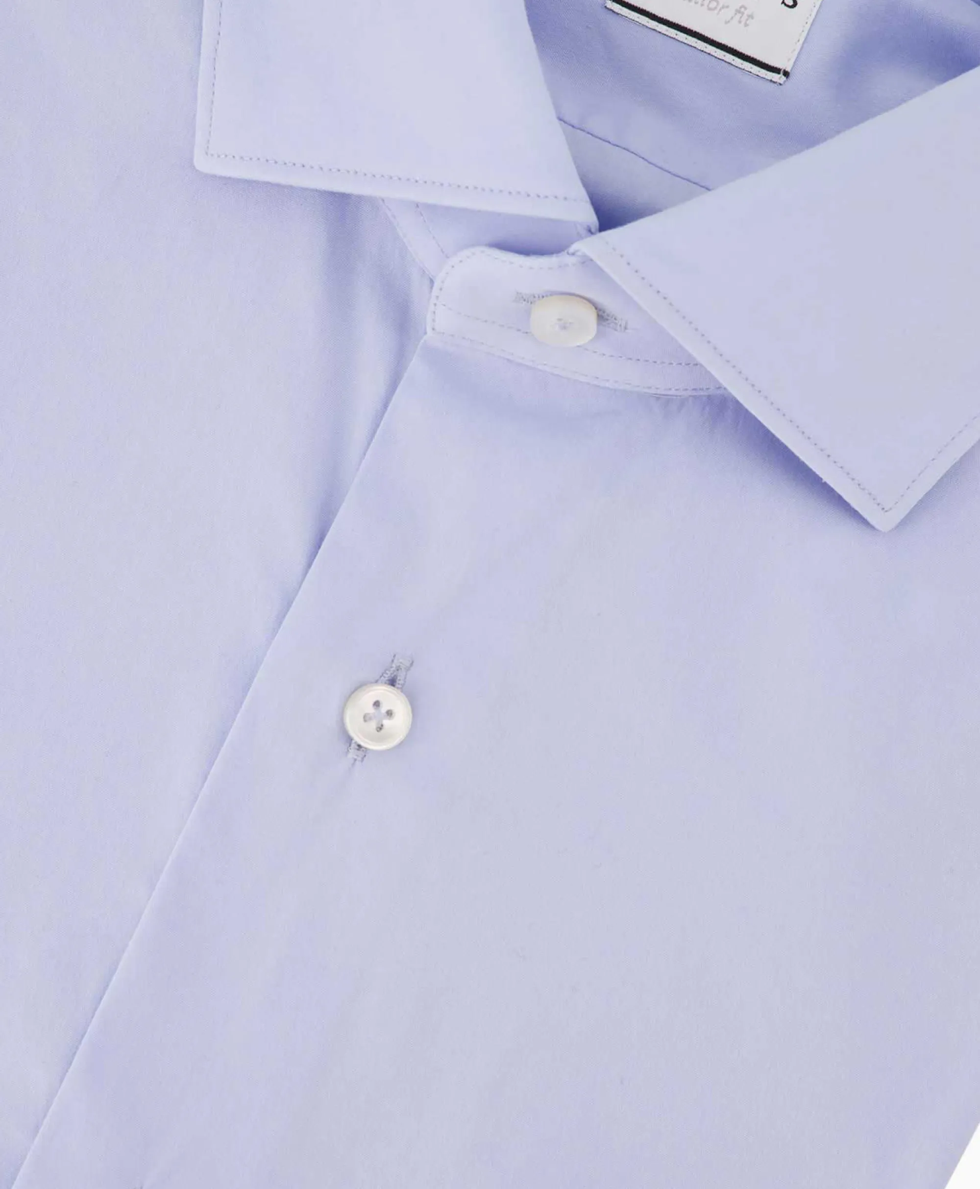 Xacus Tailor Fit Shirt Licht Blauw*Heren Overhemden