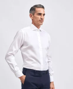 Xacus Travel Shirt Wit*Heren Overhemden