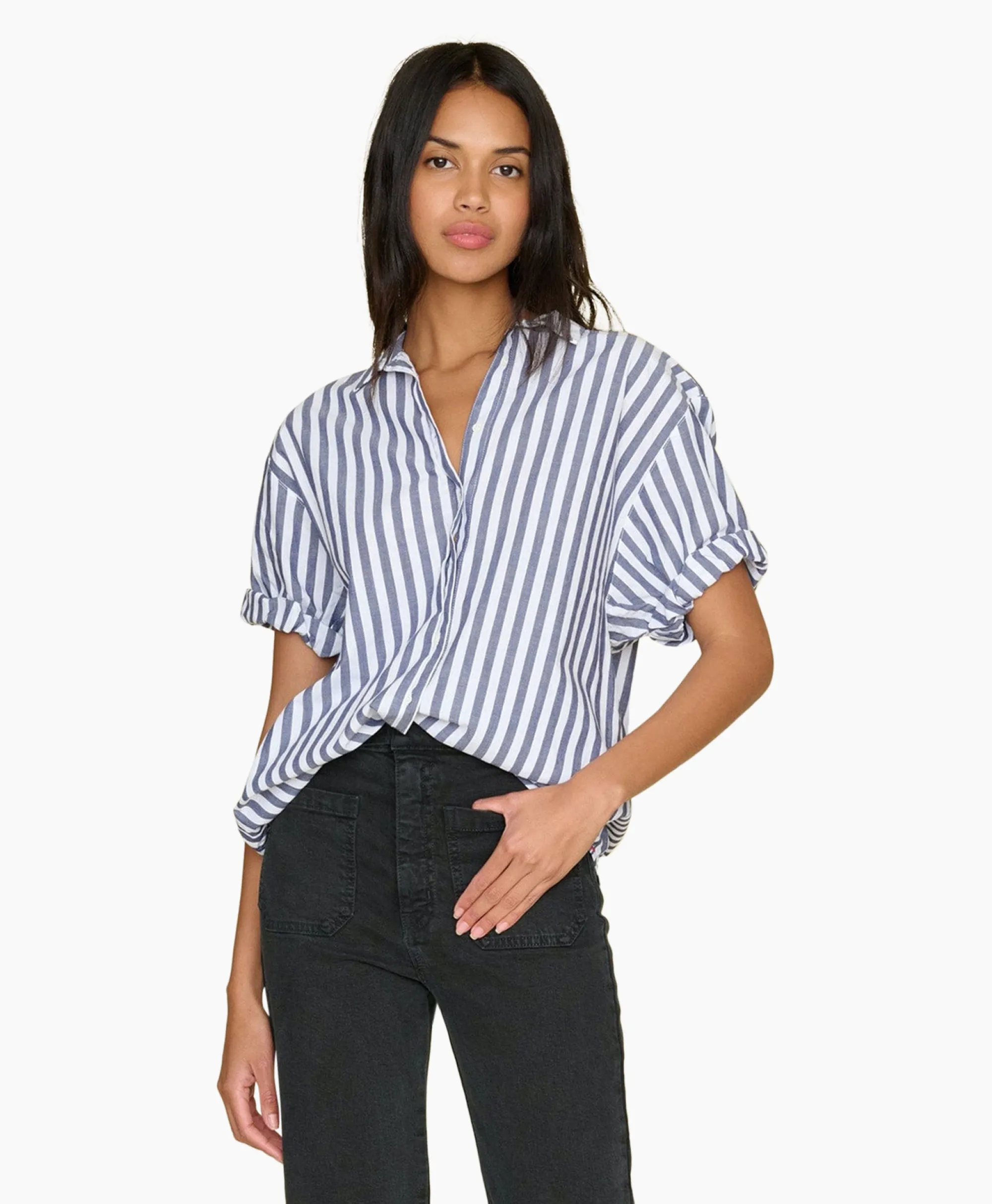 Xirena Blouse Channing Donker Blauw*Dames Blouses