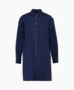 Xirena Mini Jurk Keegan Twill Blauw*Dames Bruiloftskleding