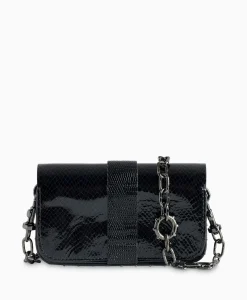 Zadig & Voltaire Zadig & Voltaire Schouder / Hand Tas Kate Wallet Glossy Wild Emboss Zwart*Dames Tassen
