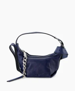 Zadig & Voltaire Zadig & Voltaire Schouder / Hand Tas Le Cecilia Xs Leather With Veg Donker Blauw*Dames Tassen