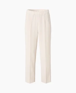 Zenggi Chino Japanese Crepe Relaxed Off White*Dames Broeken