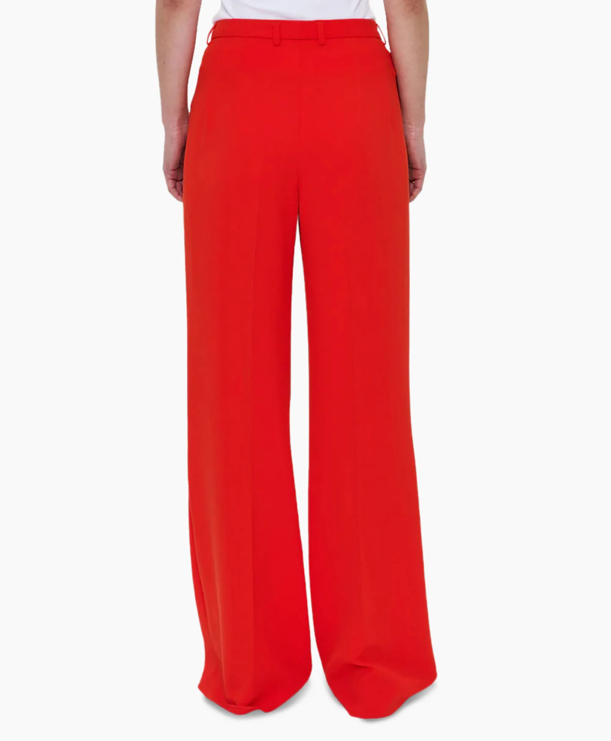 Zenggi Pantalon Techno Silk Rood*Dames Broeken
