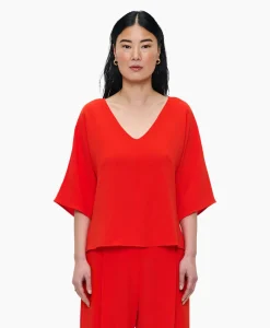 Zenggi Tuniek V-Neck Rood*Dames Tunieken